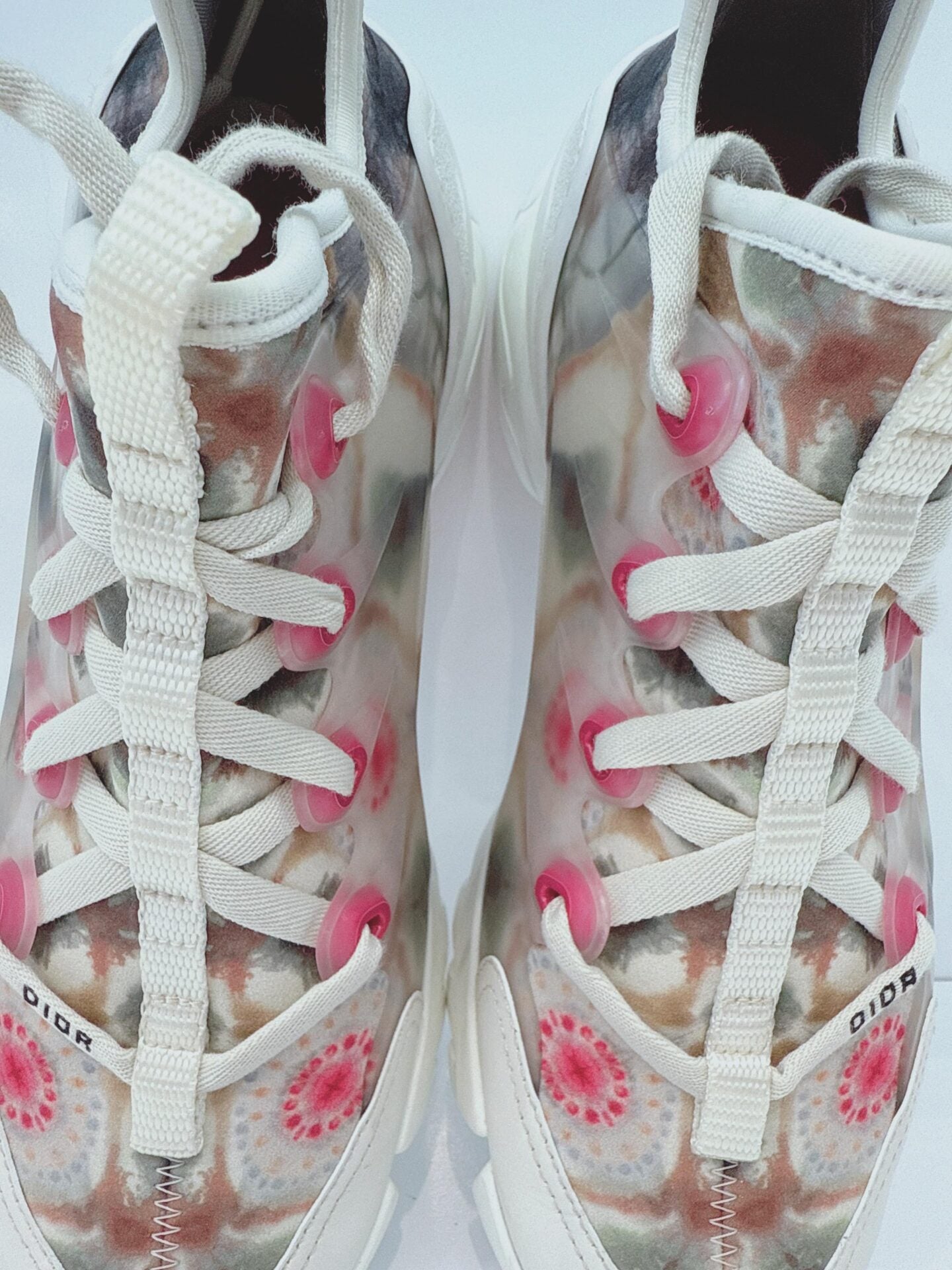 MULTICOLOR NEOPRENE AND TRANSPARENT PVC D CONNECT KALEIDOSCOPIC SNEAKERS 36