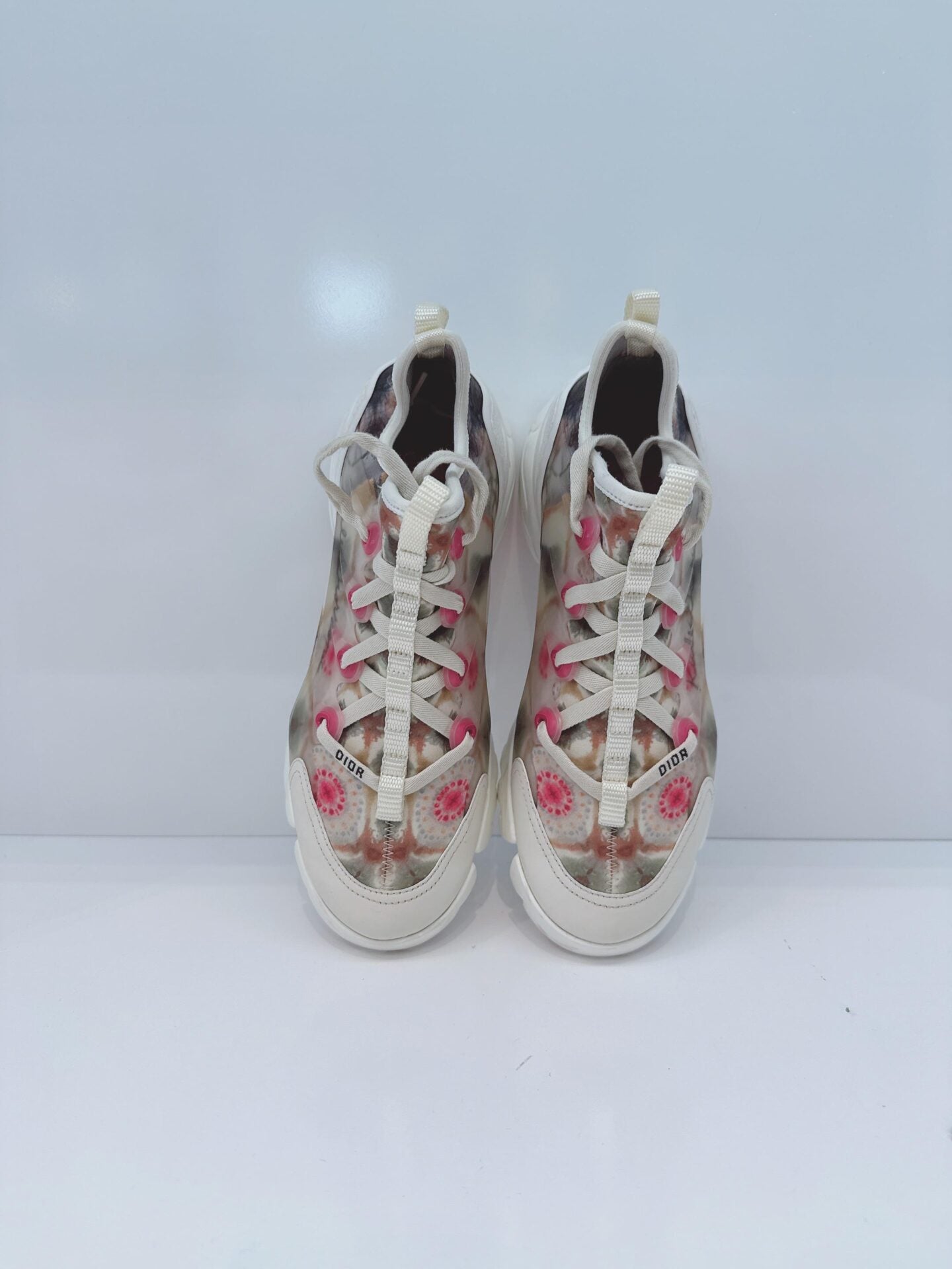 MULTICOLOR NEOPRENE AND TRANSPARENT PVC D CONNECT KALEIDOSCOPIC SNEAKERS 36