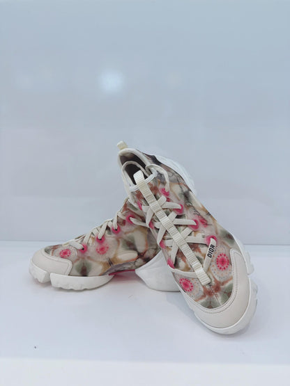 MULTICOLOR NEOPRENE AND TRANSPARENT PVC D CONNECT KALEIDOSCOPIC SNEAKERS 36