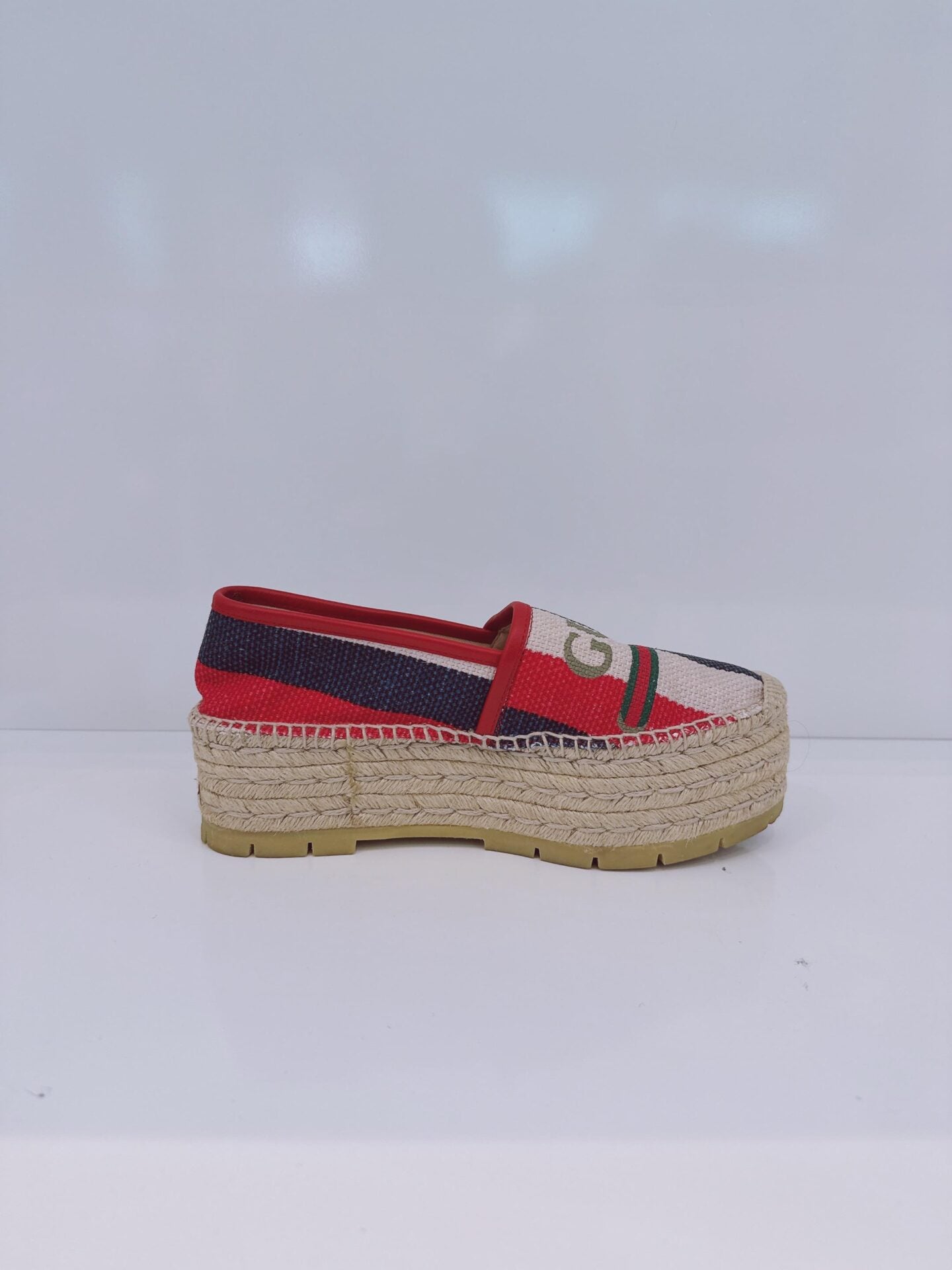 MULTICOLORED LOGO STRIPED SYLVIE ESPADRILLES 35