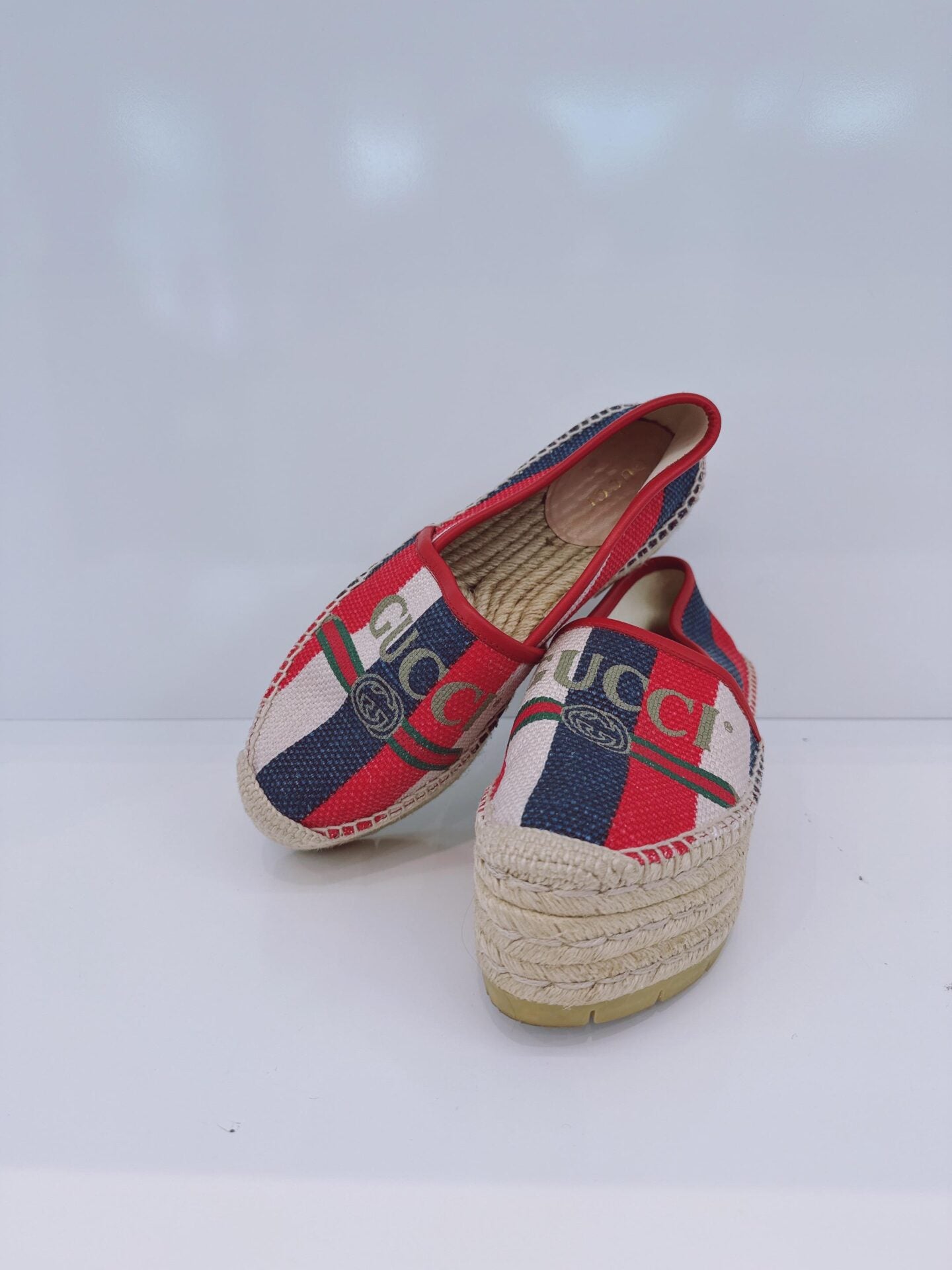 MULTICOLORED LOGO STRIPED SYLVIE ESPADRILLES 35