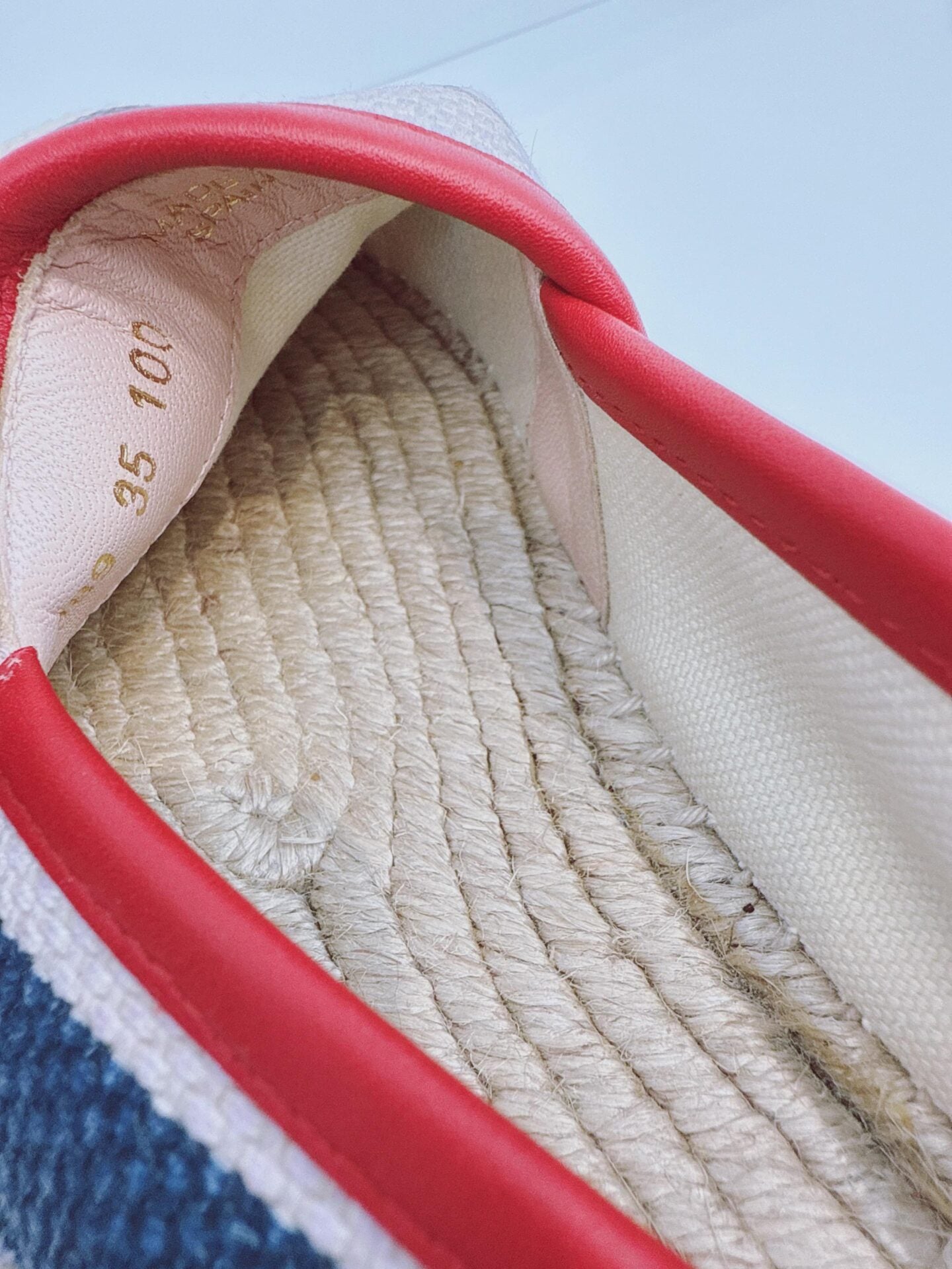 MULTICOLORED LOGO STRIPED SYLVIE ESPADRILLES 35
