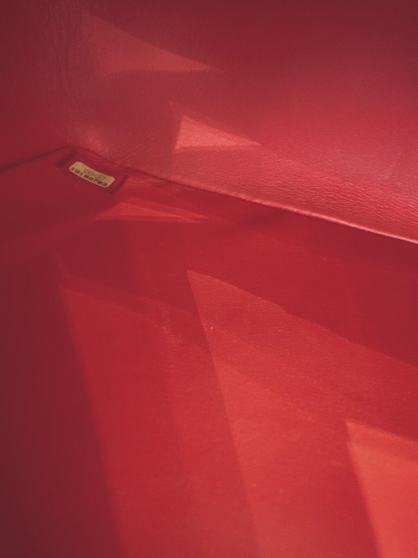 RED PYTHON JUMBO CLASSIC DOUBLE FLAP BAG