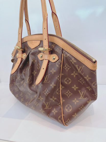 BROWN MONOGRAM TIVOLI GM BAG