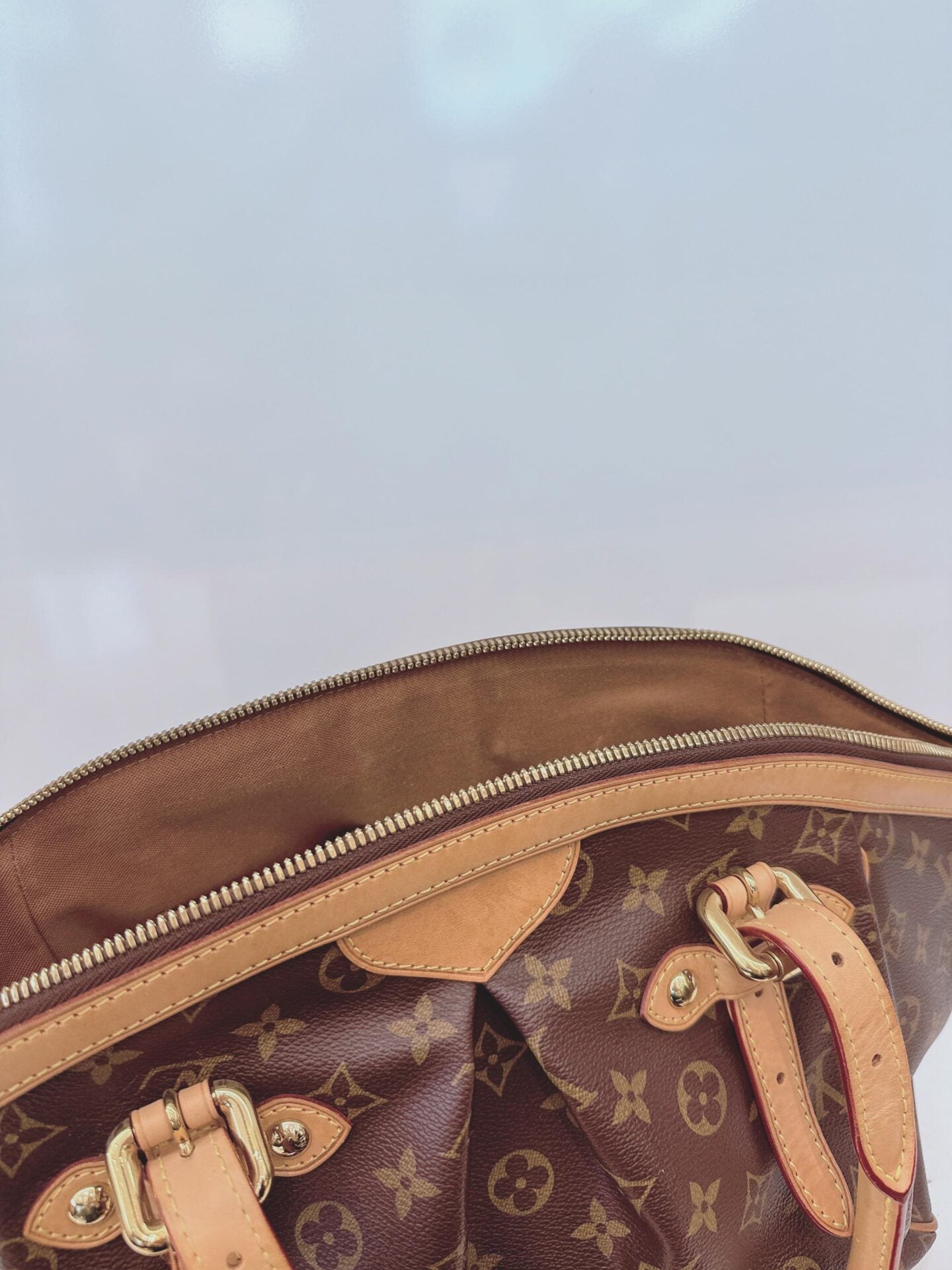 BROWN MONOGRAM TIVOLI GM BAG