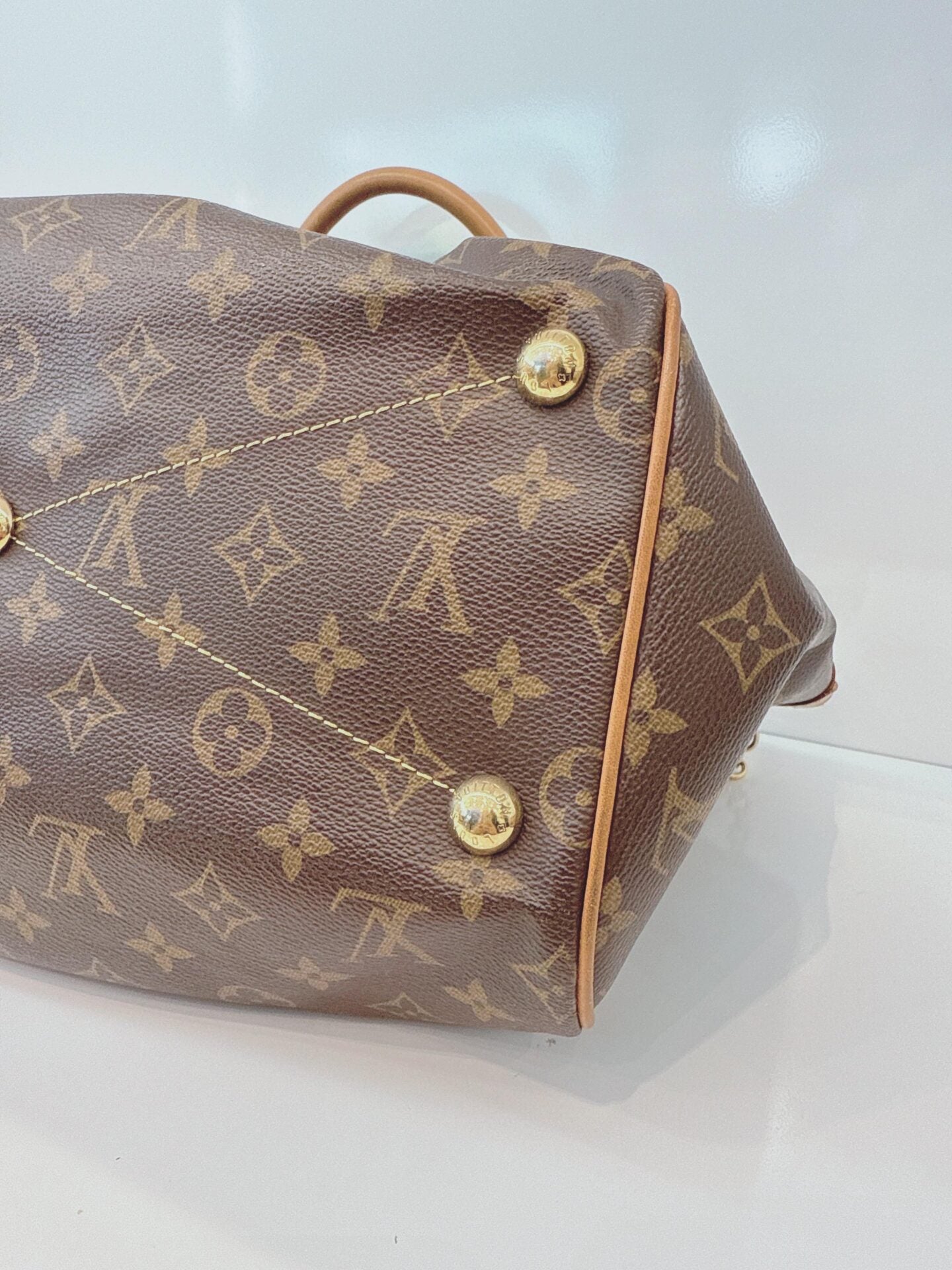 BROWN MONOGRAM TIVOLI GM BAG