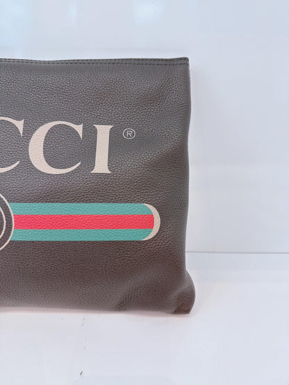 BLACK LOGO WEB ZIP POUCH