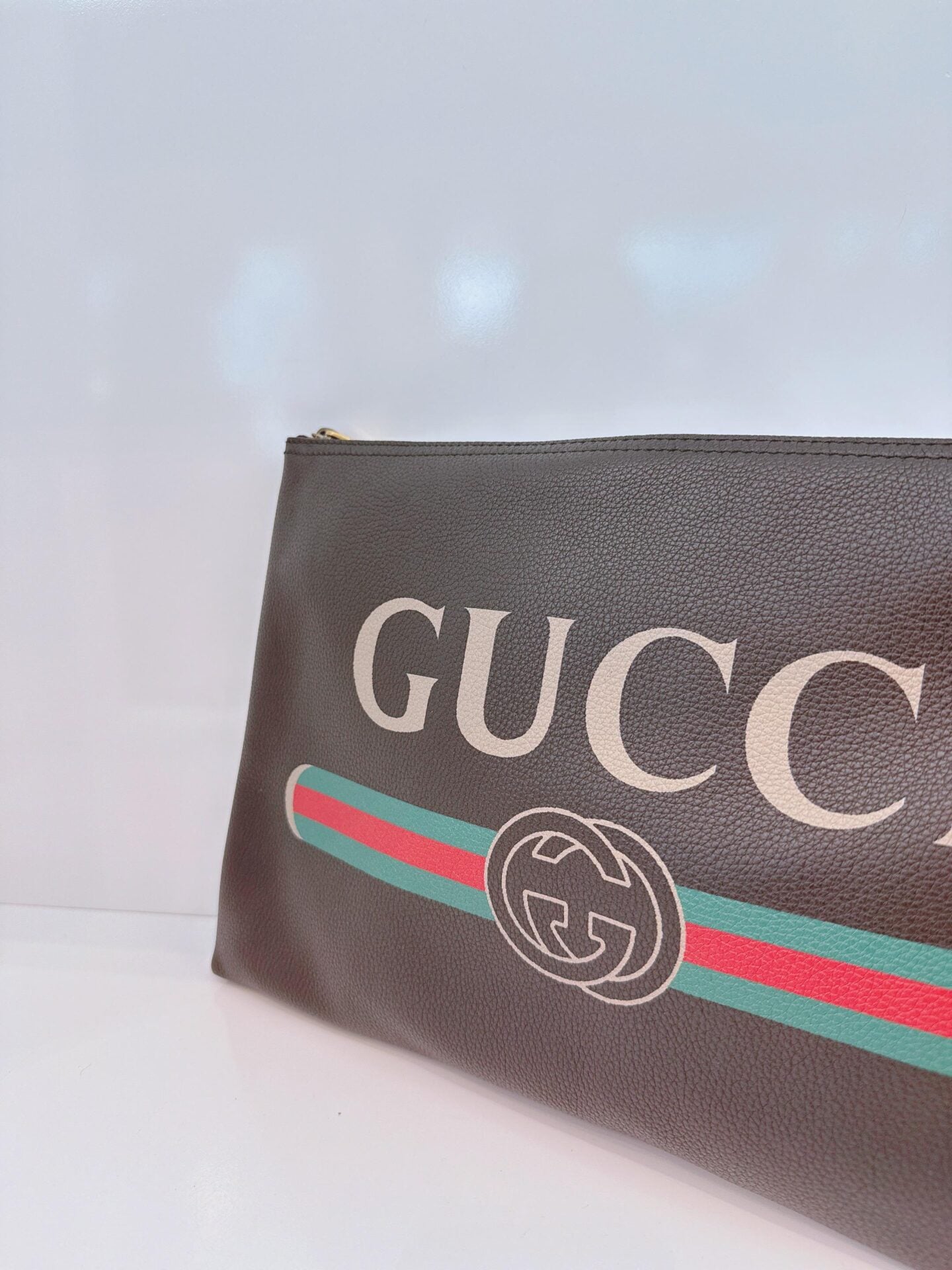 BLACK LOGO WEB ZIP POUCH