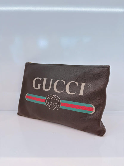 BLACK LOGO WEB ZIP POUCH