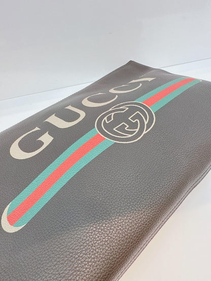 BLACK LOGO WEB ZIP POUCH