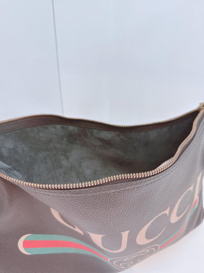 BLACK LOGO WEB ZIP POUCH