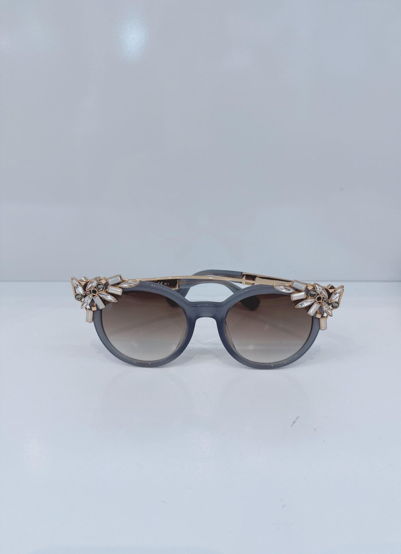 BLACK ROSE GOLD GRADIENT VIV S 06K9C CRYSTAL CAT EYE VIVY/S PR7JS SUNGLASSES