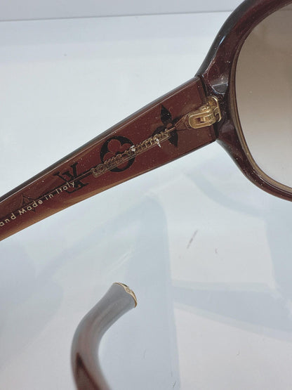 BROWN GLITTERS SQUARE FRAMED OBSESSION GM Z0459W SUNGLASSES