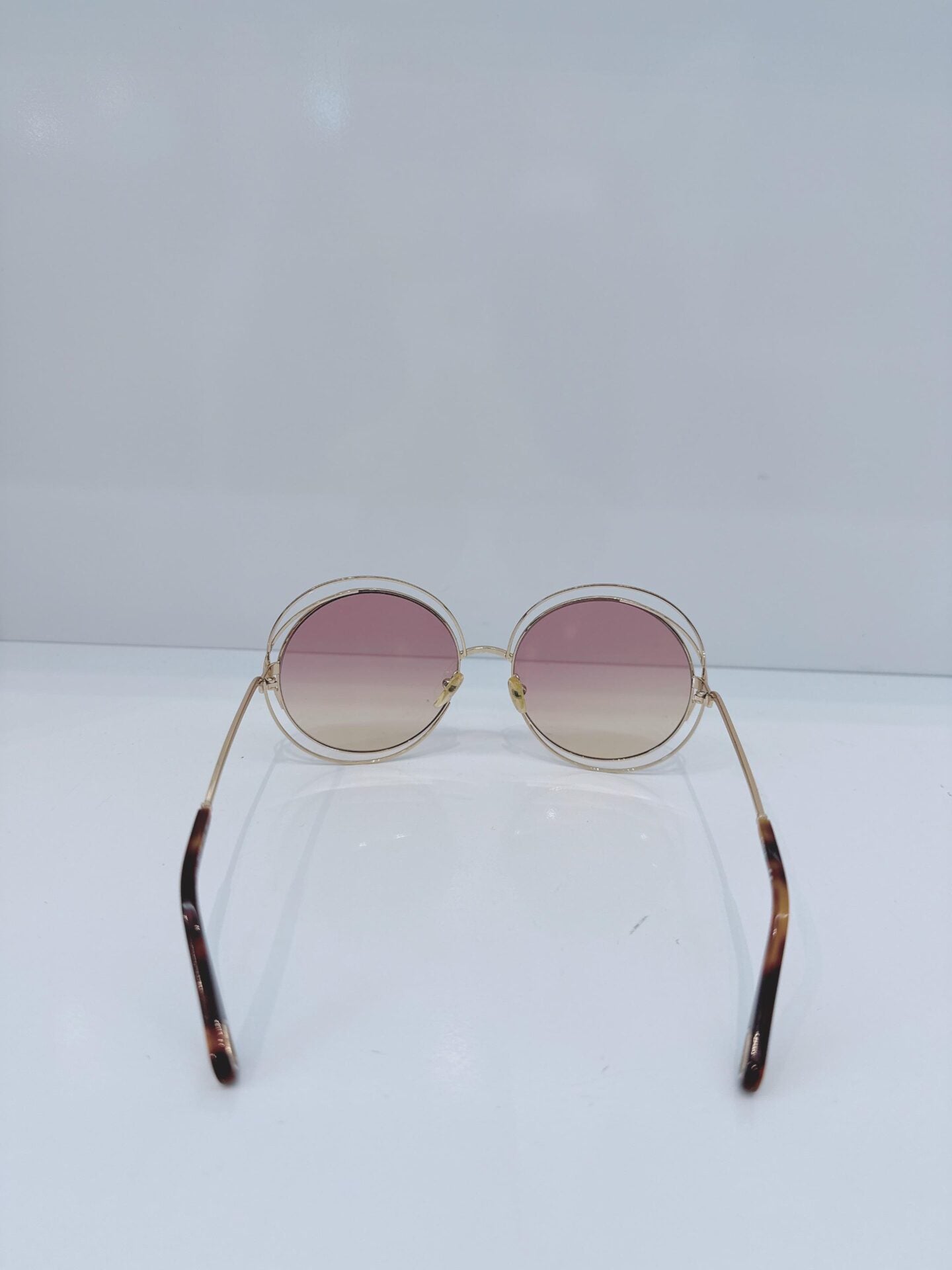 GOLD CARLINA OVERSIZED ROUND CE114S 702 135 SUNGLASSES