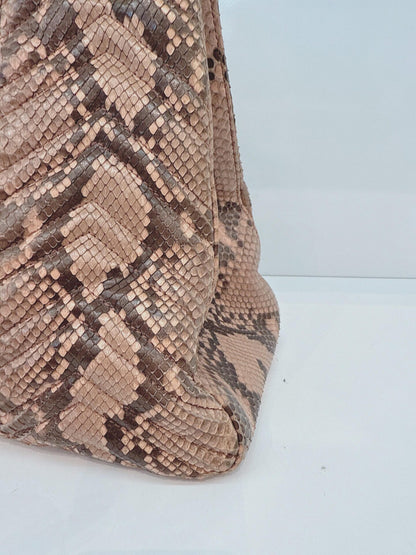 PINK BEIGE PYTHON MEDIUM MARMONT MATELASSE TOTE BAG