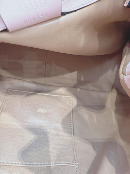 PINK BEIGE PYTHON MEDIUM MARMONT MATELASSE TOTE BAG