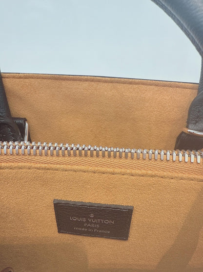 WHITE EPI LEATHER TWIST TOTE BAG