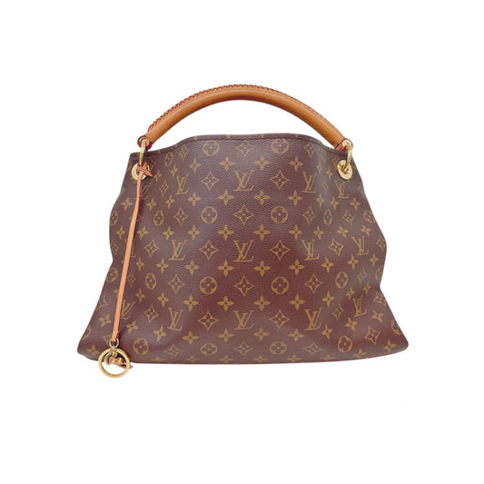BROWN MONOGRAM COATED CANVAS ARTSY MM BAG