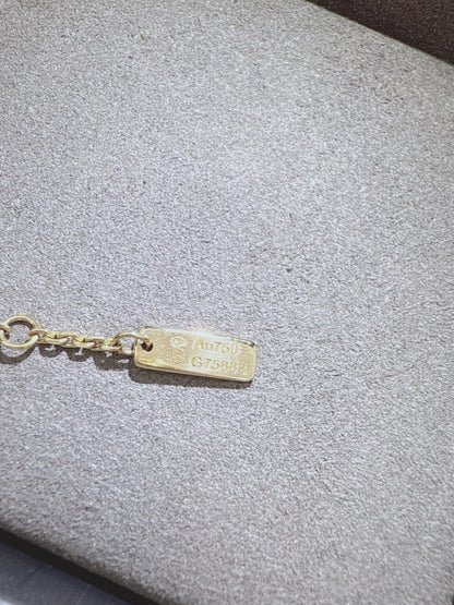 LUCKY MOVE SM MALACHITE YELLOW GOLD DIAMOND BRACELET