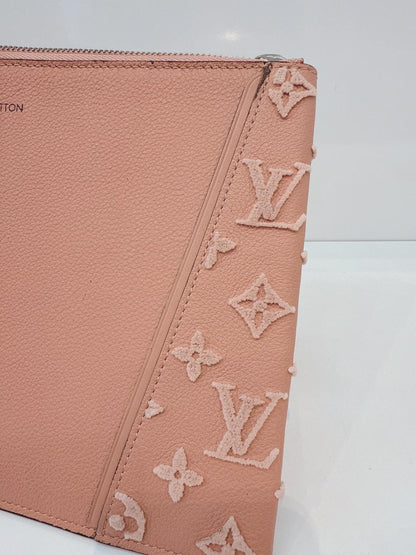 PINK CALFSKIN LEATHER CACHEMIRE W POCHETTE WRISTLET