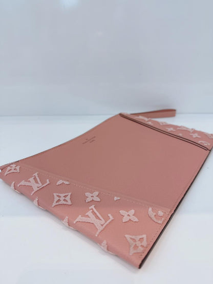 PINK CALFSKIN LEATHER CACHEMIRE W POCHETTE WRISTLET