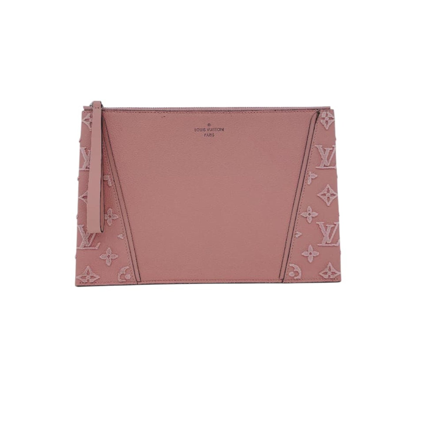 PINK CALFSKIN LEATHER CACHEMIRE W POCHETTE WRISTLET