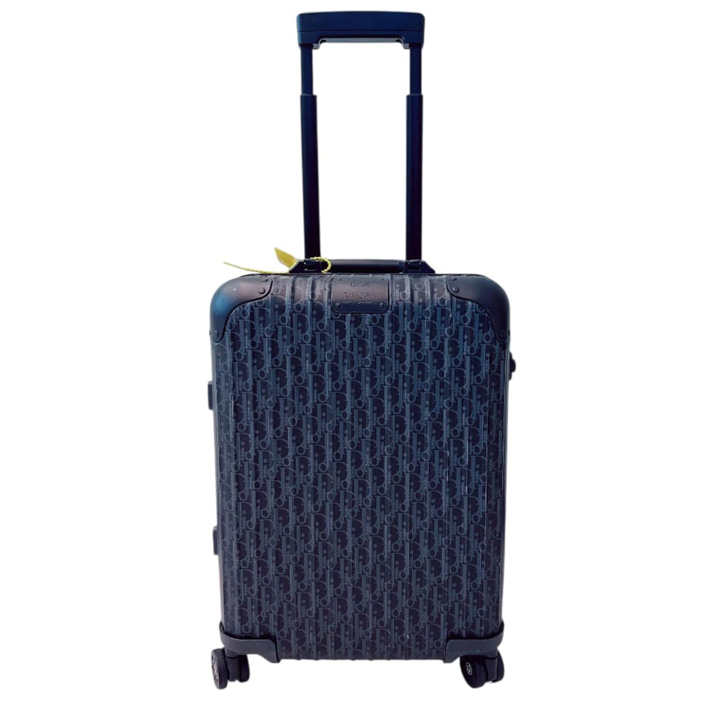 BLACK OBLIQUE ALUMINUM DIOR RIMOWA CABIN SUITCASE BAG