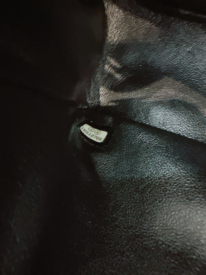 BLACK QUILTED CAVIAR LEATHER 2.55 REISSUE 224 FLAP BAG