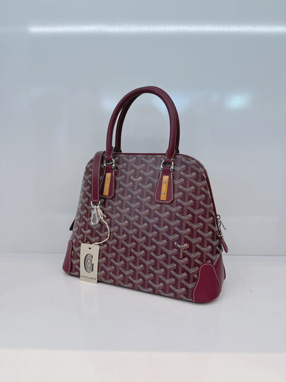BURGUNDY GOYARDINE COATED CANVAS VENDOME PM BAG