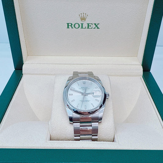 OYSTER PERPETUAL DATE 115200 34MM WATCH