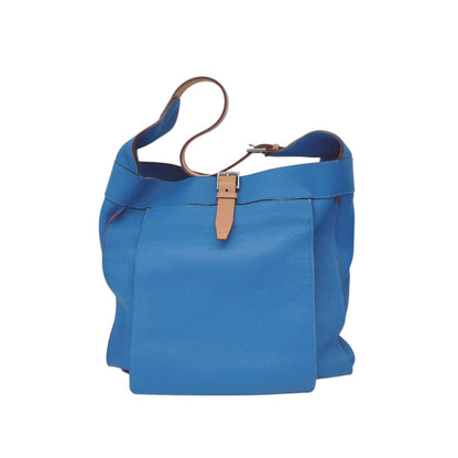 BLUE TAURILLON CLEMENCE LEATHER MARWARI PM BAG