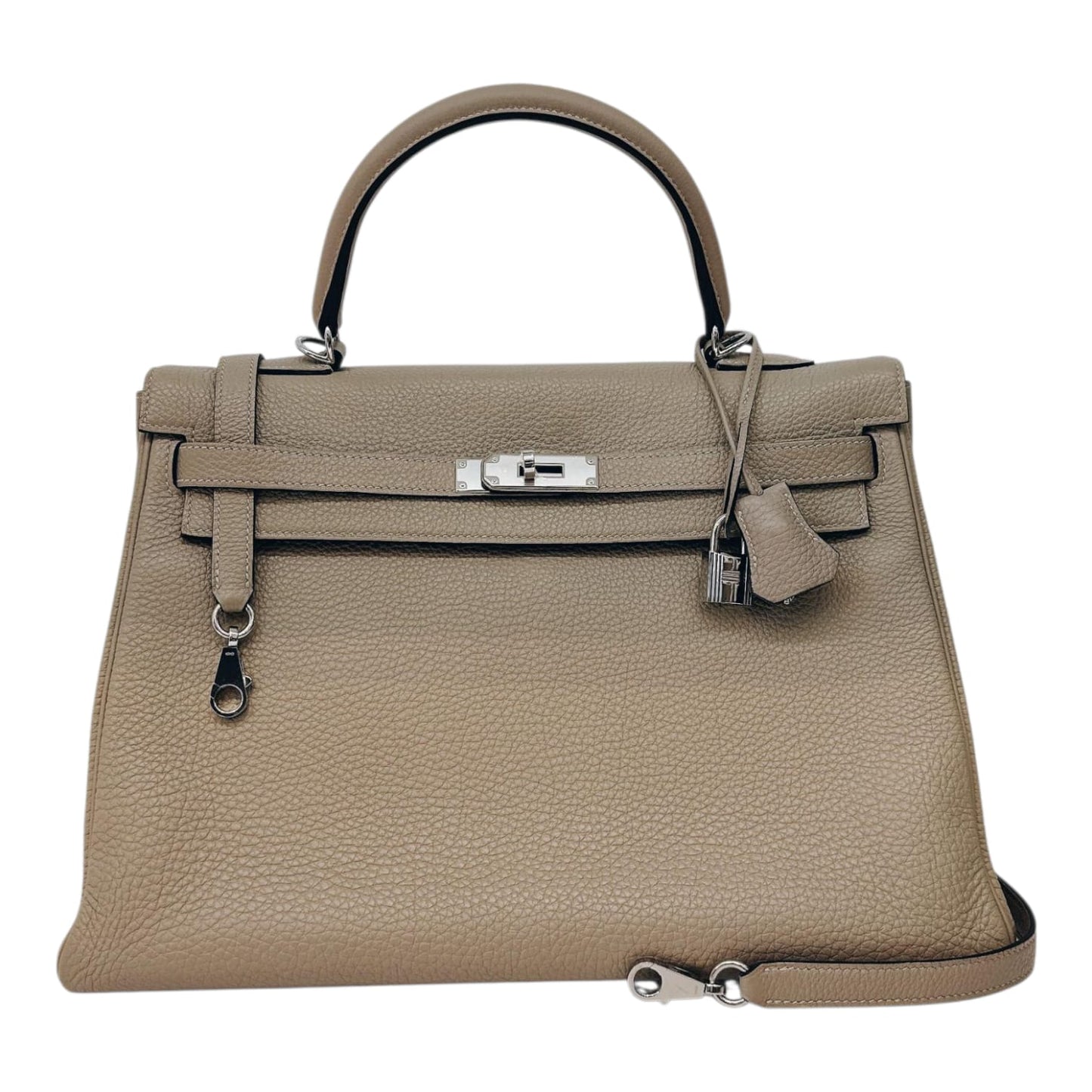 GRIS TOURTERELLE KELLY 35 TOGO LEATHER PALLADIUM HARDWARE