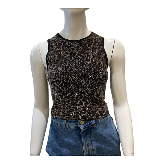DARINA CRYSTAL EMBELLISHED CROP TOP S
