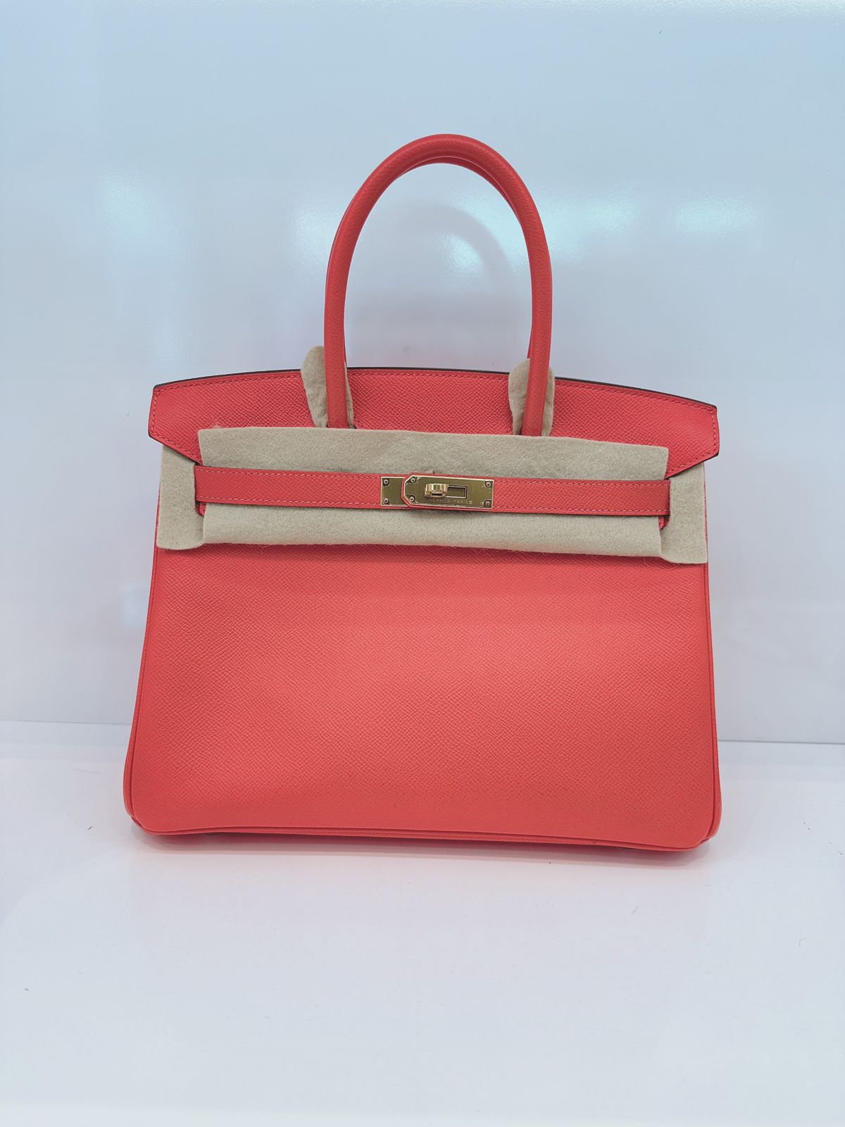 ROSE JAIPUR BIRKIN 30 EPSOM LEATHER GOLD HARDWARE