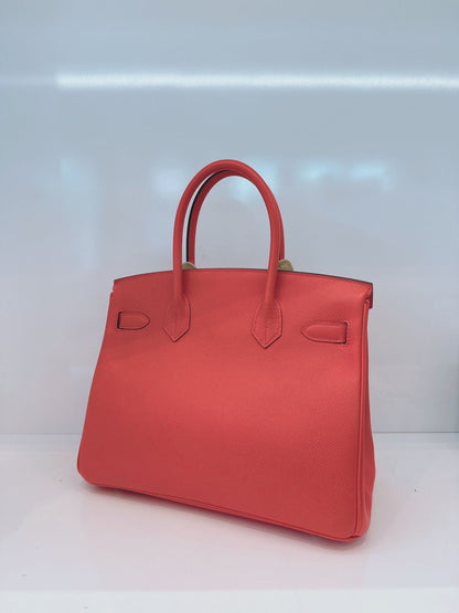 ROSE JAIPUR BIRKIN 30 EPSOM LEATHER GOLD HARDWARE