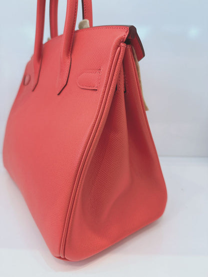 ROSE JAIPUR BIRKIN 30 EPSOM LEATHER GOLD HARDWARE