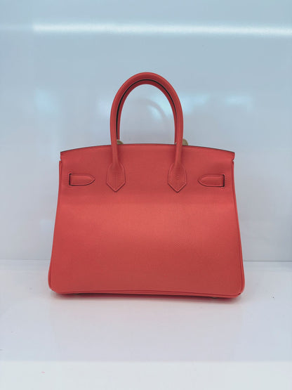 ROSE JAIPUR BIRKIN 30 EPSOM LEATHER GOLD HARDWARE
