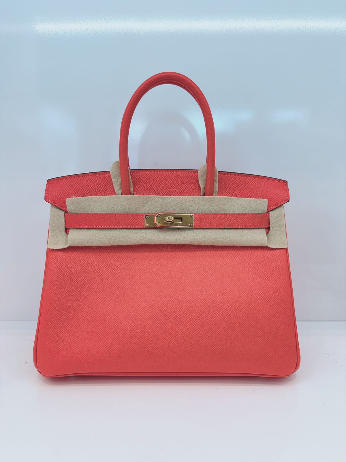 ROSE JAIPUR BIRKIN 30 EPSOM LEATHER GOLD HARDWARE