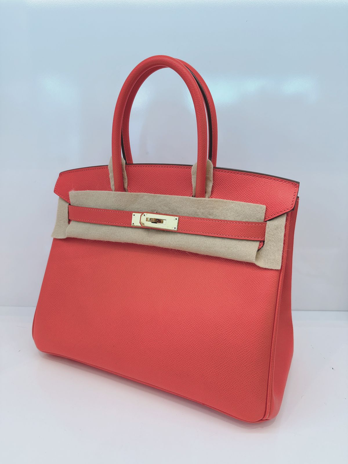 ROSE JAIPUR BIRKIN 30 EPSOM LEATHER GOLD HARDWARE