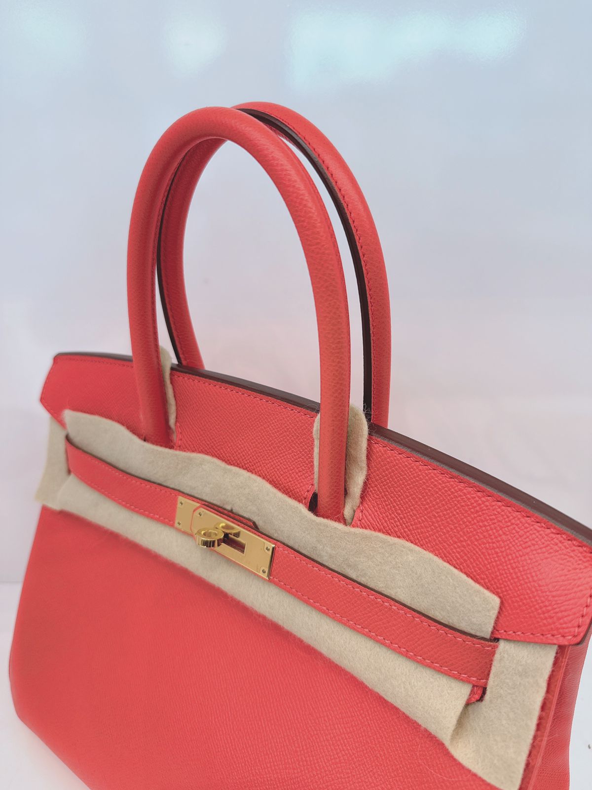 ROSE JAIPUR BIRKIN 30 EPSOM LEATHER GOLD HARDWARE