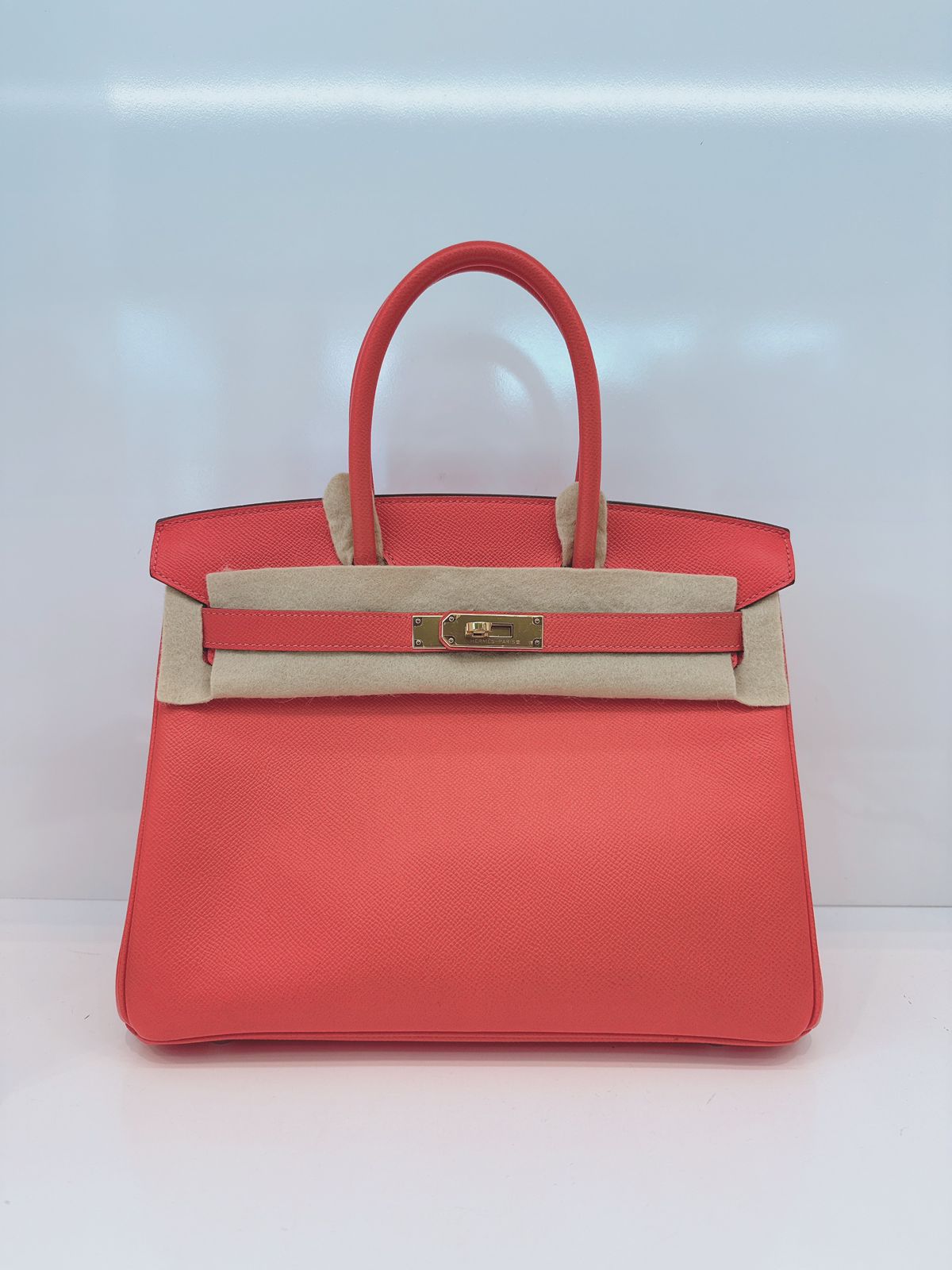 ROSE JAIPUR BIRKIN 30 EPSOM LEATHER GOLD HARDWARE