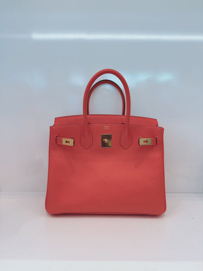 ROSE JAIPUR BIRKIN 30 EPSOM LEATHER GOLD HARDWARE