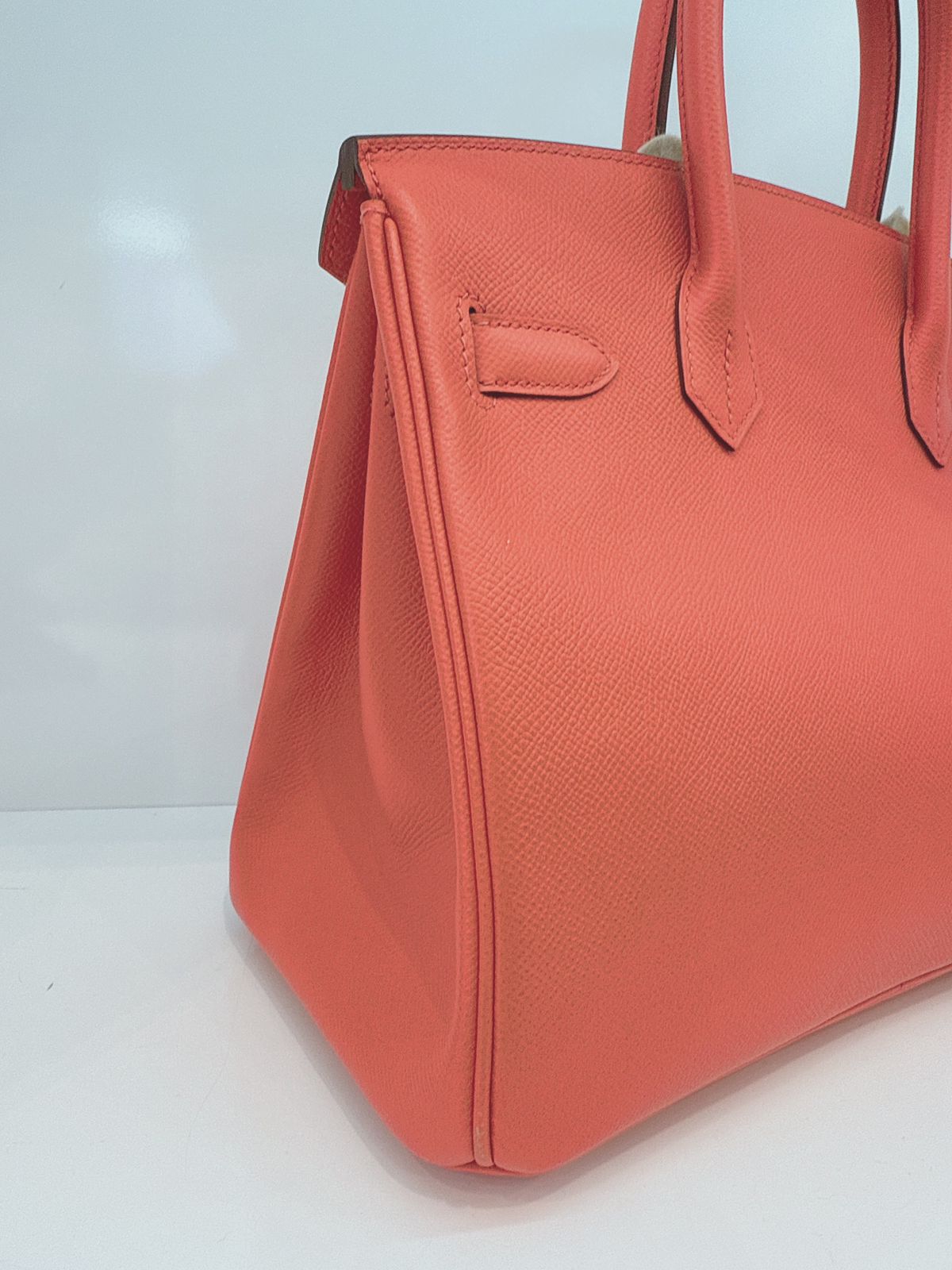 ROSE JAIPUR BIRKIN 30 EPSOM LEATHER GOLD HARDWARE