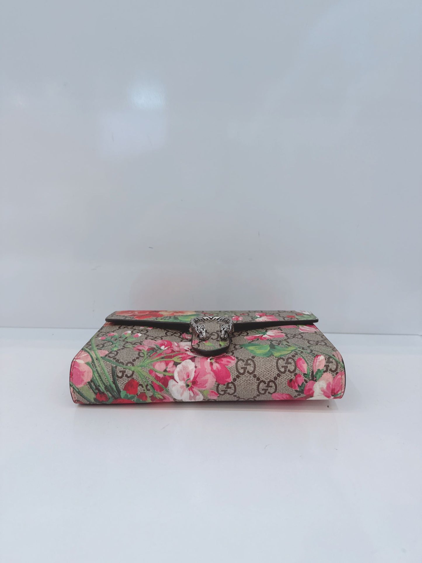 MULTICOLOR GG SUPREME CANVAS BLOOMS DIONYSUS WALLET ON CHAIN