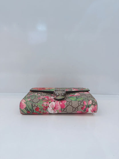 MULTICOLOR GG SUPREME CANVAS BLOOMS DIONYSUS WALLET ON CHAIN