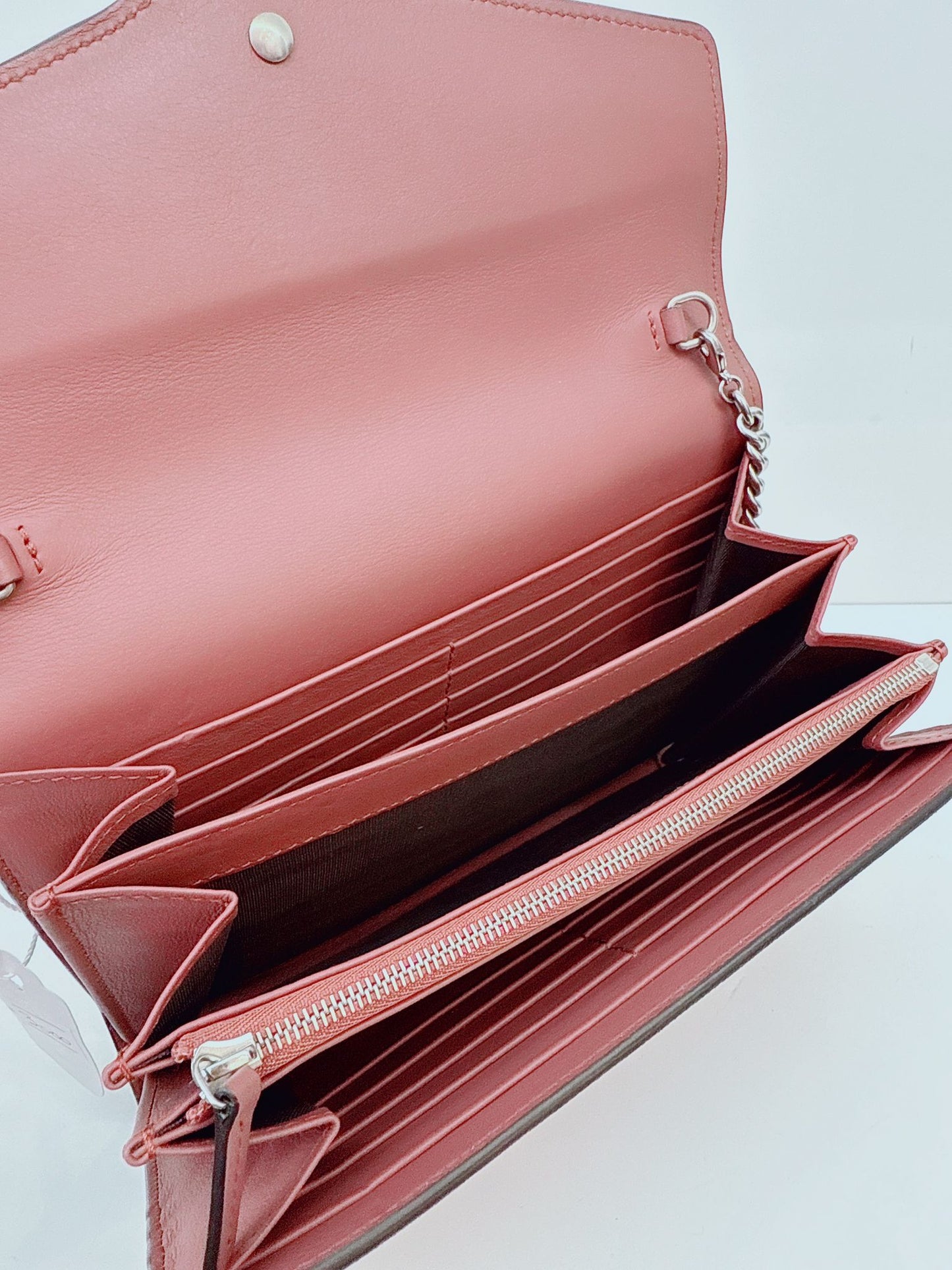 MULTICOLOR GG SUPREME CANVAS BLOOMS DIONYSUS WALLET ON CHAIN