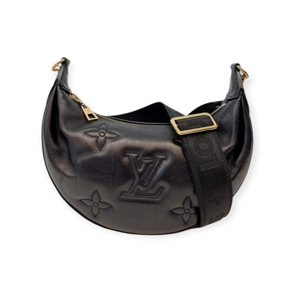 BLACK BUBBLEGRAM LEATHER  OVER THE MOON BAG