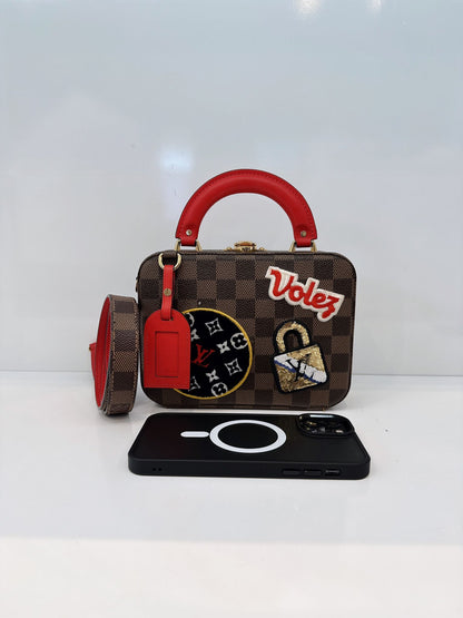 DAMIER EBENE CANVAS LV STORIES BOX BAG