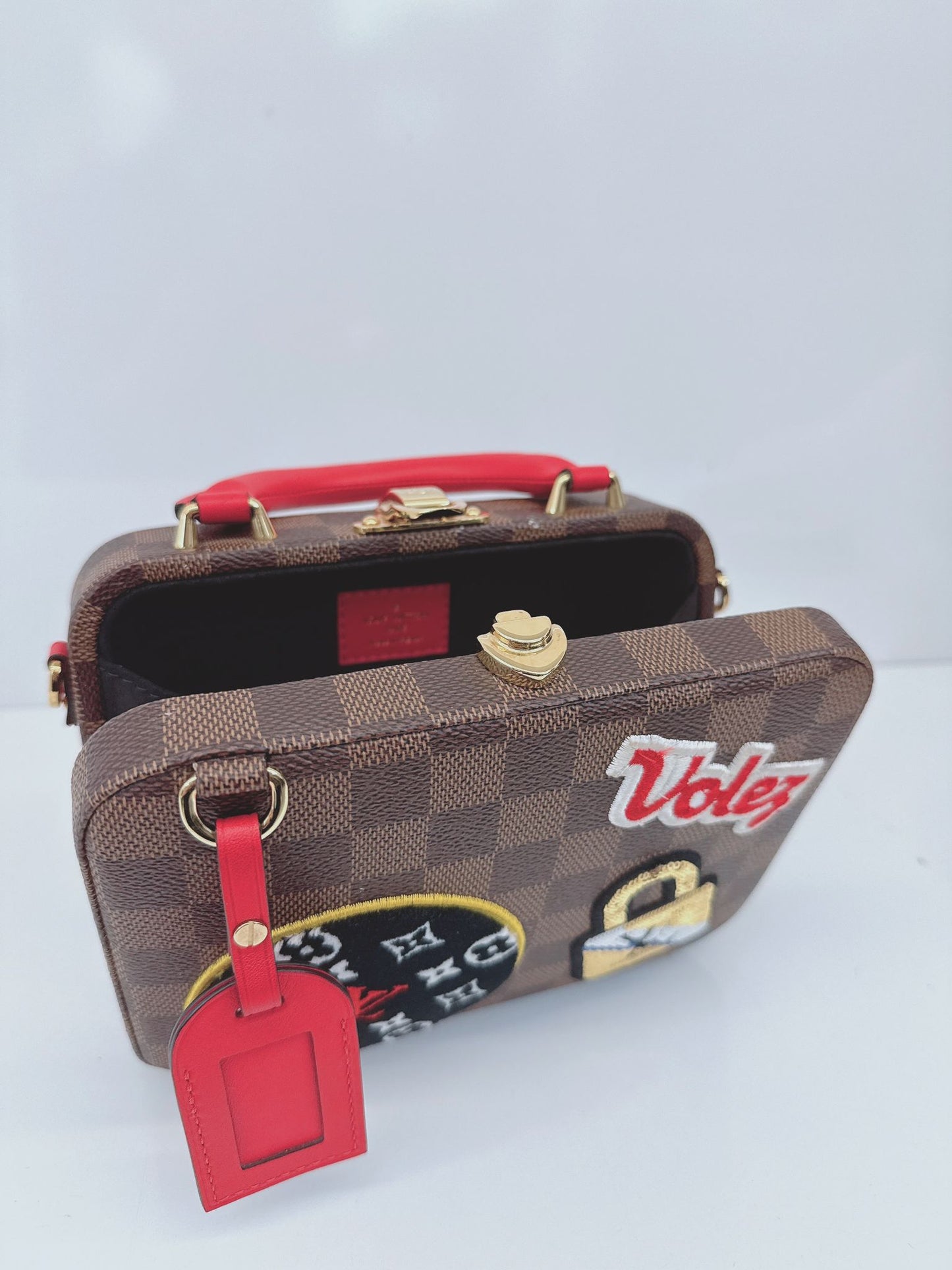 DAMIER EBENE CANVAS LV STORIES BOX BAG