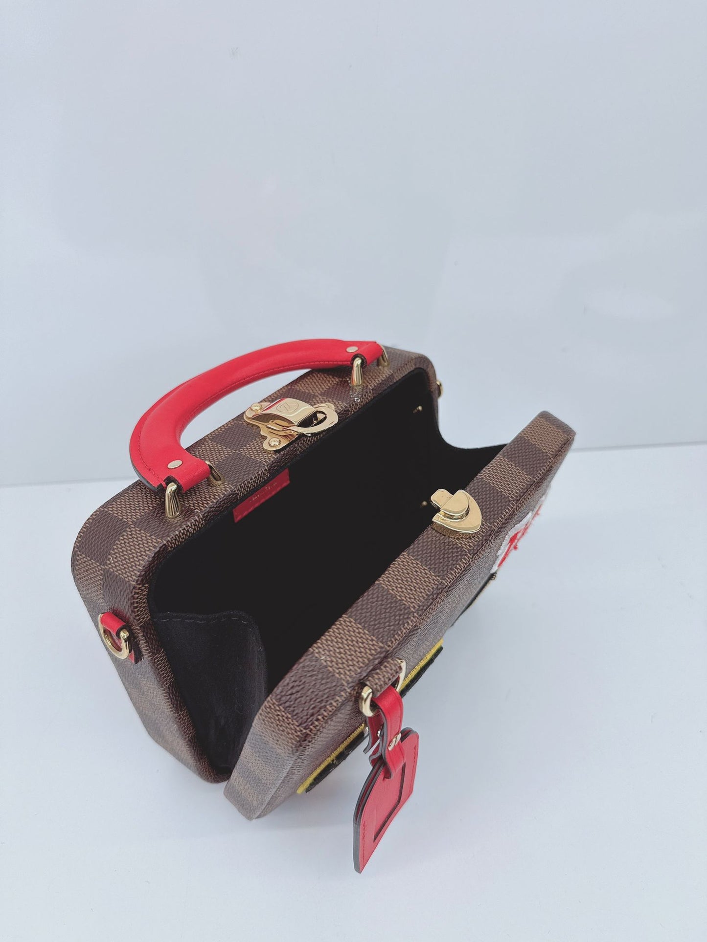 DAMIER EBENE CANVAS LV STORIES BOX BAG